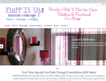 Tablet Screenshot of fluffitupredesign.com